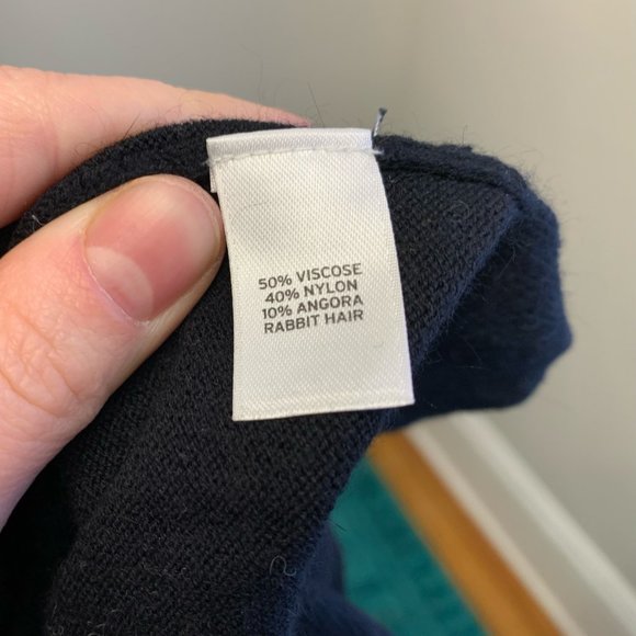 Nordstrom Trouve Side Slit Tunic Sweater Black - Picture 8 of 10